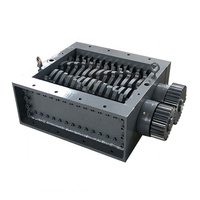 Trituradora Silenciosa de Doble Eje, Caja de Acero Sólido, Procesamiento Personalizado, Trituración de Perfiles de Plástico, Capacidad de 100-500 kg/h