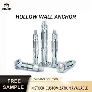 Cheville <span class=keywords><strong>creuse</strong></span> en acier au carbone zingué M4-M8 pour plaques de plâtre / cloisons sèches / briques creuses - Product Image 1