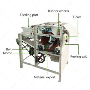 Machine à éplucher les pois chiches, les noix d'areca, les noisettes, les arachides, les amandes humides - Product Image 4