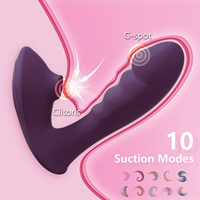 Jouets sexuels, vibrateur pour femmes, stimulateur clitoridien et du point G, succion, 10 modes de vibration, étanche, rechargeable, sex toys