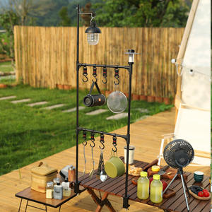 ชั้นวางของอะลูมิเนียมแบบพับได้หลายชั้นสำหรับจัดระเบียบโต๊ะทำงาน พร้อมติดตั้งแบบตะขอ - Product Image 4