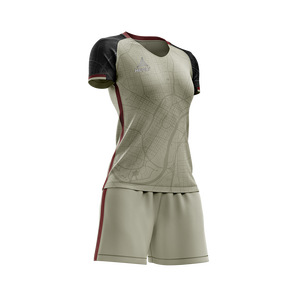 Maillot de football Healy Color Block Slim Fit pour femme, 100 % polyester respirant, sublimation avec design régional, tenue de sport - Product Image 2