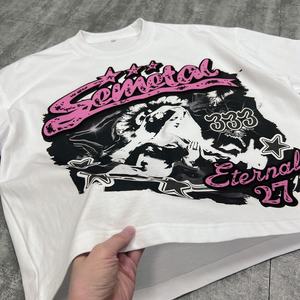 T-shirt imprimé de haute qualité, coupe ample, coton 220 g/m², poids lourd, fabricant de t-shirts, streetwear pour hommes, t-shirts graphiques surdimensionnés - Product Image 4