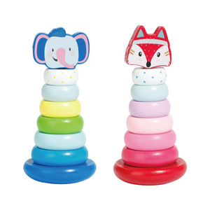 ONSHINE Infancia Infinita Educación Temprana Torre Apilable Arco Iris Círculo Wobbly Walker Bloques de Construcción Juguetes Educativos para Bebé - Product Image 1