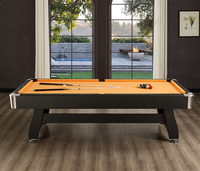 Table de jeu multifonction 3-en-1 avec billard, table de dîner et fonction de tennis de table, table de billard 7/8/9 pieds avec retour automatique des balles pour usage intérieur