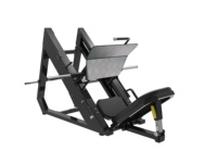 Vente directe d'usine Reyk : Machine 2-en-1 Leg Press et Hack Squat en acier au carbone, équipement de gym commercial pour l'entraînement de la force des jambes