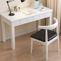 Table d'ordinateur d'étude pour enfants en bois avec chaise Naturelle pour chambre à coucher