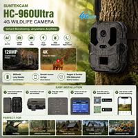 Caméra de chasse 4G HC-960Ultra-LI 120MP 4K/30fps Caméra de vision nocturne de surveillance de la faune avec service cloud de contrôle APP