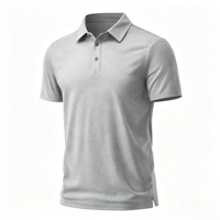 Kaos Polo Golf Pria Lengan Pendek 100% Katun, Warna Solid, Logo Kustom Grosir, Kancing, Regular Fit, Bernapas, Performa Tinggi