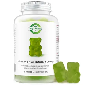 Customized self branded women's multi vitamin nutritional gummie supplements