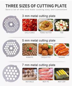 Hachoir à viande électrique <span class=keywords><strong>Demaria</strong></span>, machine à hacher la viande, coupe-aliments, trancheuse, appareil de cuisine pour la cuisine, saucisse - Product Image 5