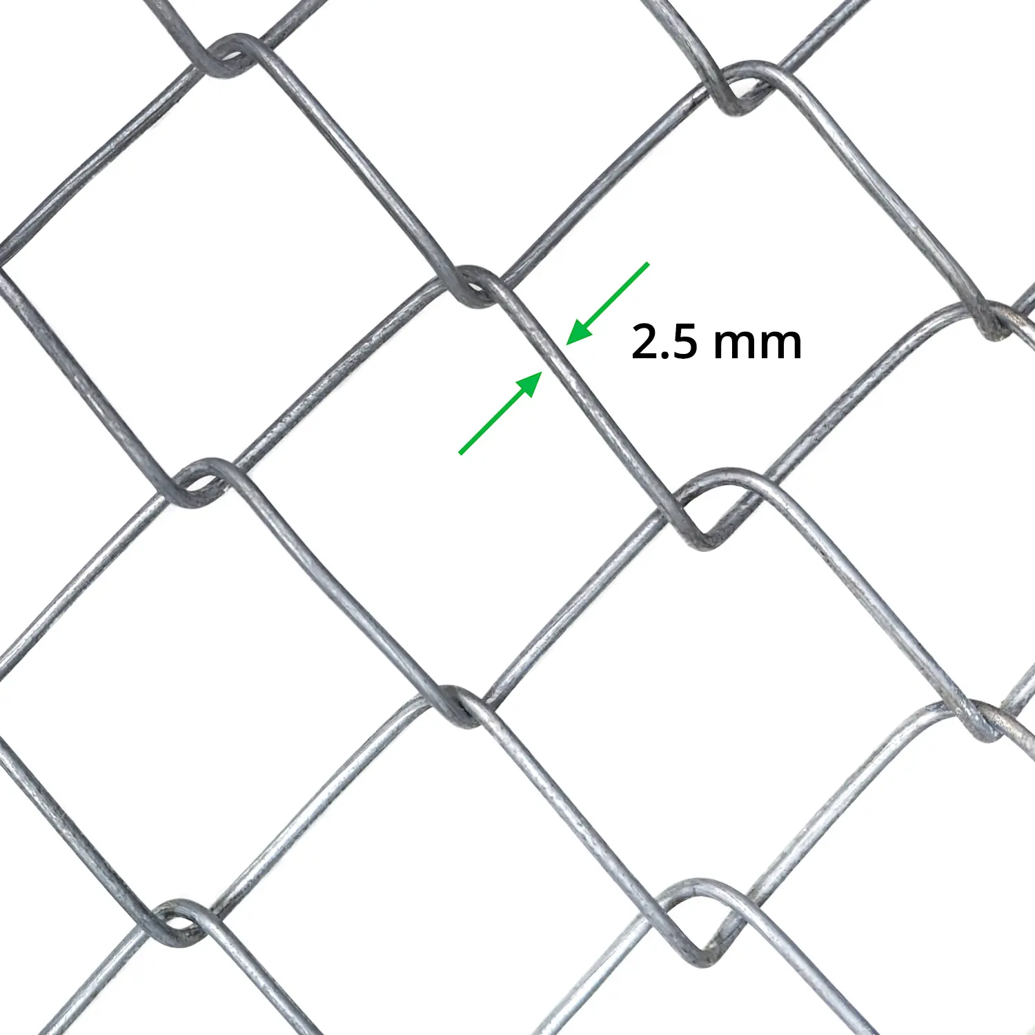 PVC coated 6ft 9 gauge chain link fence galvanized wire mesh chain link fence