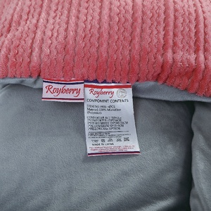 Nữ Hoàng 3-Mảnh Thêm Mềm Flannel <span class=keywords><strong>Comforter</strong></span> Set 2 Vỏ Gối Đơn Giản Sọc Thiết Kế Cho Khách Sạn Nhà Ấm Mùa Đông Bộ Đồ Giường Cho Phụ Nữ - Product Image 6