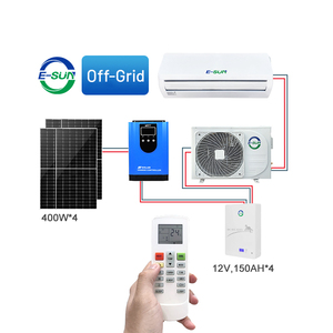 เครื่องปรับอากาศพลังงานแสงอาทิตย์แบบออฟกริด Esun 18000 บีทียู 48 โวลต์ ชุดสมบูรณ์พร้อมแบตเตอรี่สำหรับบ้าน/พื้นที่ชนบท ESAC-72GW/DC Esun 18000 บีทียู - Product Image 4