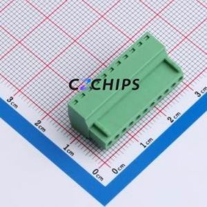 MX2EDGK-2.54-11P-GN01-Cu-Y-A Plug-in Terminal Block P=2.54mm Connector Male Plug 2.54mm Green 11P - Product Image 2
