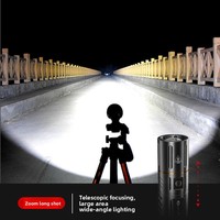 Lampe torche LED T40 en alliage d'aluminium haute puissance transfrontalière, rechargeable, ultra-lumineuse, pour l'extérieur, la recherche, l'aventure, le camping et la plongée