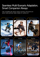 Occhiali Smart AI per Ciclismo e Sport con Fotocamera 1080P, Riproduzione Musicale, Chat GPT, Traduzione, Montatura in PVC, Tipo-C