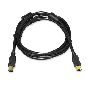 1394 kabel 1394a 6pin laki-laki ke 6 pin laki-laki 6-6 pin kabel Firewire berlapis emas IEEE DV kabel koneksi kualitas tinggi
