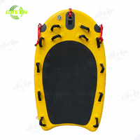 Outil de sauvetage en eau marine portable vert tapis flottant sauveteur robuste jet ski surf sauvetage planche de traîneau avec eva