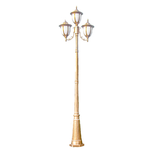 Lámpara LED de paisaje de poste alto para jardín, césped europeo, jardín al aire libre, Villa, impermeable, Retro, camino residencial al aire libre - Product Image 4