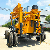Foreuse hydraulique diesel XYX 200m pour puits d'eau avec pompe à engrenages, moteur et unité mobile à vendre