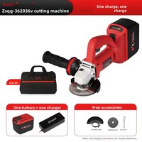Meuleuse d'angle portable ZSQG-3620, machine de découpe et de polissage, contrôle de vitesse pour électricien, usage domestique et construction