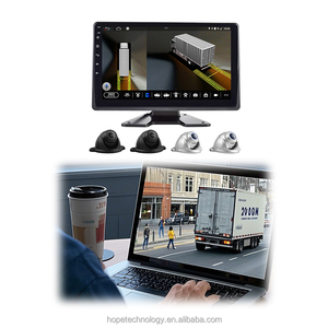 Đa Chức năng 4G Wifi 360 độ xem 10inch IPS hiển thị tầm nhìn ban đêm <span class=keywords><strong>GPS</strong></span> navigation xe tải giám sát mdvr - Product Image 2