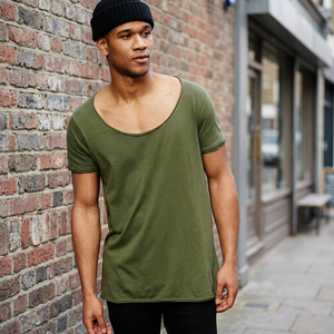 Meilleur T-shirt pour homme à col profond, T-shirt en gros pour homme - Product Image 3