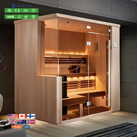 Nouvelle Arrivée : Sauna à Vapeur en Baril Chaud, Technologie Cèdre Graphène, Sel de l'Himalaya Russe, pour Intérieur et Extérieur, Spa Abordable