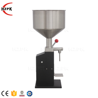 HZPK A03 Machine de remplissage de liquide Petite machine de remplissage de piston d'eau de parfum de bouteille de 10ml 50ml Petite