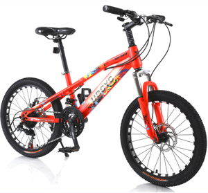 Bicicleta de Montaña para Niños de 20/24 Pulgadas con Frenos de Disco y Horquilla de Suspensión EN71, Bicicleta de Cross para Niños de 6 a 12 Años con Doble Amortiguación - Product Image 1