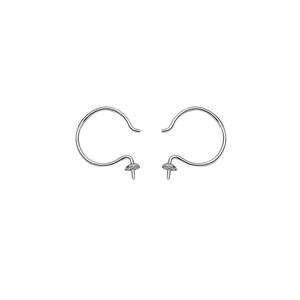 ชุดเครื่องประดับเงินแท้ S925 สำหรับผู้หญิง ประกอบด้วยจี้ สร้อยคอ 3 สาย ต่างหูแบบเกี่ยว DIY อุปกรณ์ทำเครื่องประดับ ถาดเปล่า 1276 ต่างหูห่วงแฟชั่น - Product Image 5