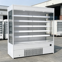Réfrigérateur-ventilateur multi-étagères sans givre, à brancher, avec technologie Inverter, pour la conservation des légumes en supermarché