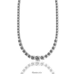 Collares Unisex GRA Redondos de Vietnam, Collar de Diamantes de Moissanita Sintética (cultivada en laboratorio) de 12 mm - Product Image 3