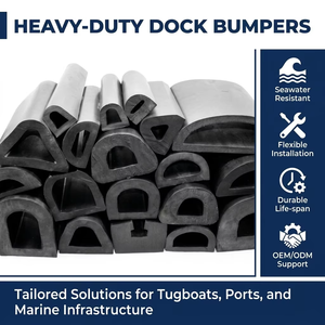 Gummi-Extrusionsprofil für Schiffsschutz, Dock, EPDM-Stoßfängerstreifen, Boot, B-förmige Gummifender - Product Image 2