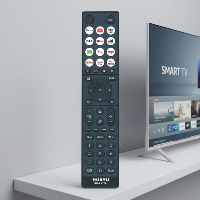 HUAYU RM-L1776 Universal Fixed Code TV Remote Control for ALL Hisense SUHD HDR LCD TV 4K