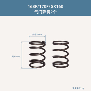 Pièces de pompe à eau pour générateur à essence 168F170F177F188F190F192F/3/5/8KW Sièges de soupapes Catégorie de produit Ressorts - Product Image 3
