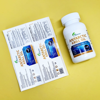 Rouleau d'étiquettes d'emballage autocollantes imperméables personnalisées, étiquette de bouteille médicale, étiquettes de suppléments vitaminiques
