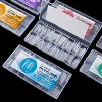 Caixuan Gel de construction rapide pour ongles, formes doubles, extensions rapides, capsules en plastique, application facile, moule pour extension d'ongles à la française
