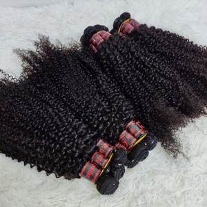 Letsfly Kinky Curly & Deep Curly, mèches de cheveux 100% humains, 22 pouces, 50 grammes, trame de cheveux 100% humains, 20 pièces, vente en gros, direct usine - Product Image 2