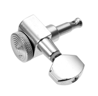 Chevilles de réglage de guitare basse électrique chromée 6 en ligne 2 broches de verrouillage clés de réglage chevilles TUNERS
