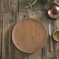 Assiettes de présentation rondes en plastique, style antique européen, faites à la main, pour la présentation de nourriture et de fruits, idéales pour les hôtels - Meilleures ventes