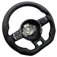Meilleur vendeur mondial, adapté à Volkswagen Passat Tiguan MK7 MK6 MK5 MK4, volant de voiture en cuir et fibre de carbone personnalisable en usine