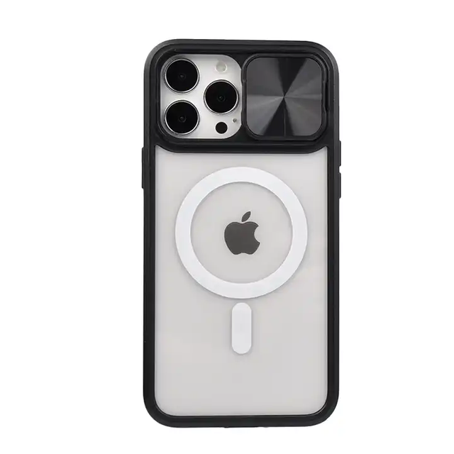 New Privacy Phone Cover With Slide Window Magnetic Shockproof Phone Case For IPhone 14 15 16 Pro Max Case With Camera Protection