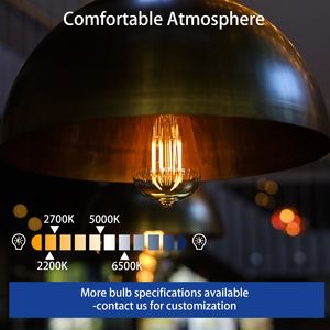 Tiết kiệm năng lượng 2 Wát st58 ST19 <span class=keywords><strong>LED</strong></span> bóng đèn dây tóc <span class=keywords><strong>E27</strong></span> 220V 180LM Amber Glass cổ điển Edison ánh sáng cho trang trí trong nhà - Product Image 5