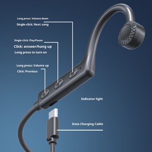 Bone Conduction Blue Tooth Headset Portable Sports Waterproof Wireless Open Ear Neckband Earphone Ideal Gift - Product Image 4