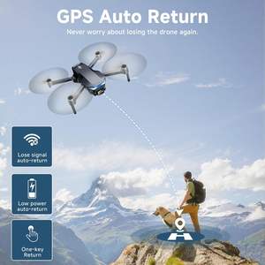 Drones prosumer Hk99 pliables, quadricoptère RC avec caméra 4K, drone GPS en plastique avec une portée de 1312 pieds et 48 minutes d'autonomie de vol pour adultes - Product Image 3