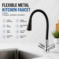 Robinet de cuisine en cuivre de qualité supérieure, design flexible, avec logo personnalisé, marque de créateur, qualité hôtelière, avec cartouche en céramique, modèle 2026