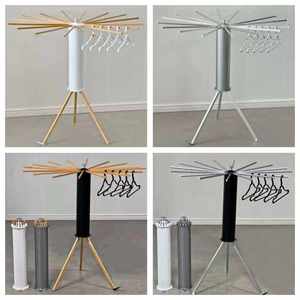 Séchoir <span class=keywords><strong>à</strong></span> <span class=keywords><strong>linge</strong></span> rotatif en bois Octopus, support pliable pour vêtements, gain de place, pour intérieur et balcon - Product Image 4