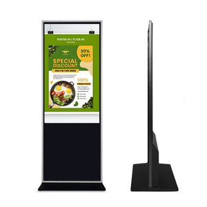 จอแสดงผลดิจิทัล Android 2k 4K ขนาด 43" 49" 50" 55" แบบตั้งพื้นสำหรับโฆษณา พร้อมหน้าจอสัมผัส แสดงภาพวิดีโอ - Product Image 1